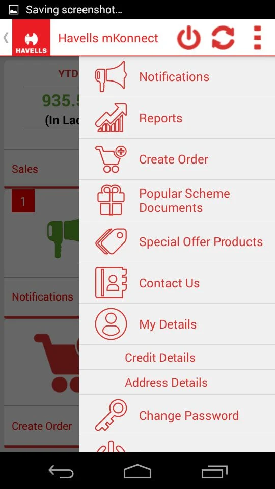Havells mKonnect screenshot