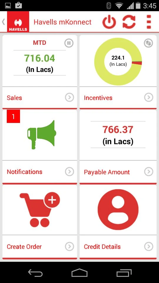 Havells mKonnect screenshot